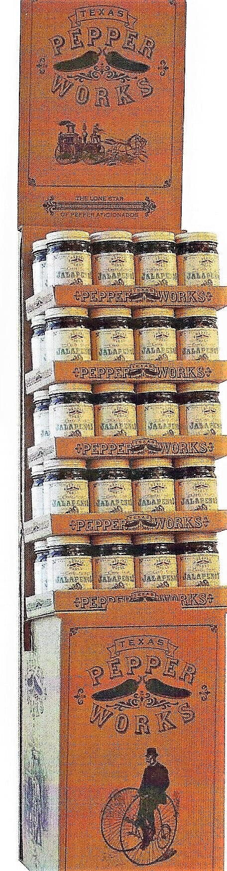 Riba Foods Texas Pepper Works Candy Krisp Jalapenos Shipper - 12 OZ 40 Pack