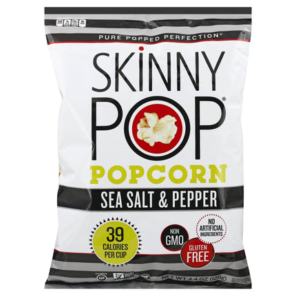 Skinny Pop Gluten Free Sea Salt & Pepper Popcorn - 4.4 OZ 12 Pack