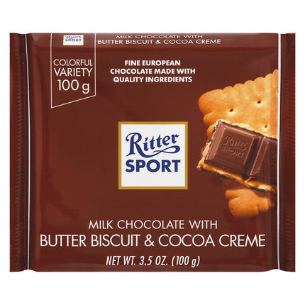 Ritter Wafers Milk Chocolate With Butter Biscuit - 3.5 OZ 11 Pack