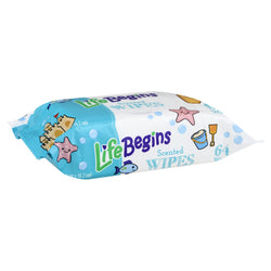 Life Begins Baby Wipes Scented - 64 CT 12 Pack