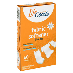 Lifegoods Fabric Softener Sheets Outdoor Breeze - 40 CT 12 Pack