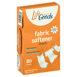 Lifegoods Fabric Softener Sheets Outdoor Breeze - 80 CT 6 Pack