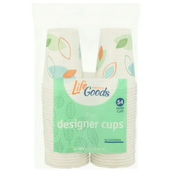 Life Goods Designer Cups 9 OZ - 54 CT 12 Pack