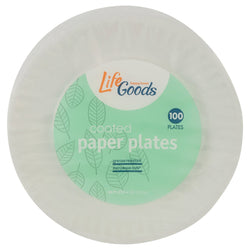 Life Goods Paper Plates - 100 OZ 12 Pack
