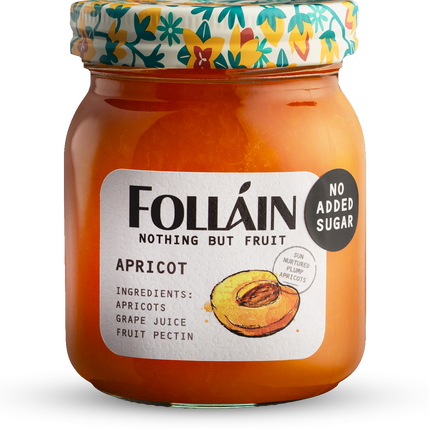 Bewley Irish Imports Follain - Nothing But Fruit Apricot Jam - 12 OZ 9 Pack