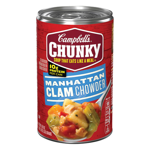 Campbell's Chunky Soup Manhattan Clam Chowder - 18.8 OZ 12 Pack