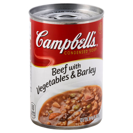 Campbell's Red & White Soup Beef With Vegetables & Barley - 10.5 OZ 12 Pack