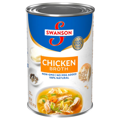 Swanson Broth Fat Free Chicken - 14.5 OZ 24 Pack