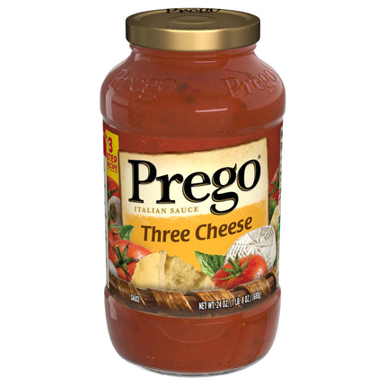 Prego Pasta Sauce 3 Cheese - 24 OZ 12 Pack
