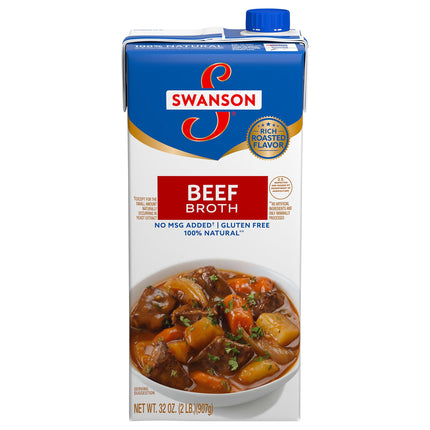 Swanson Beef Broth - 32 OZ 12 Pack