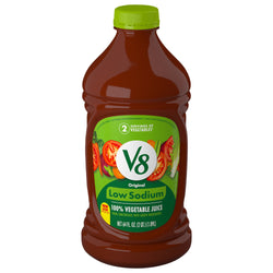 V8 100% Vegetable Juice Low Sodium - 64 FZ 6 Pack