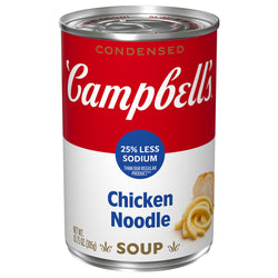 Campbell's Red & White Soup 25% Less Sodium Chicken Noodle - 10.75 OZ 12 Pack
