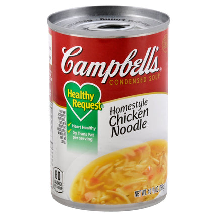 Campbell's Red & White Soup Healthy Request Homestyle Chicken Noodle - 10.5 OZ 12 Pack