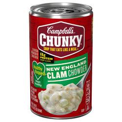 Campbell's Chunky Soup Healthy Request New England Clam Chowder - 18.8 OZ 12 Pack