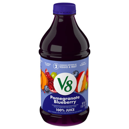 V8 100% Juice Fusion Pomegranate Blueberry - 46 FZ 6 Pack