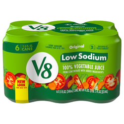 V8 100% Vegetable Juice Low Sodium Heart Healthy - 69 FZ 4 Pack