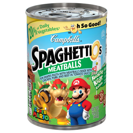 Campbell's Meatballs Spaghettios - 15.6 OZ 12 Pack