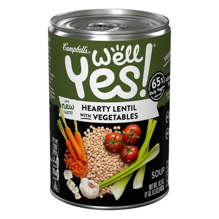 Campbell's Well Yes! Hearty Lentil With Vegetables Soup - 16.3 OZ 12 Pack