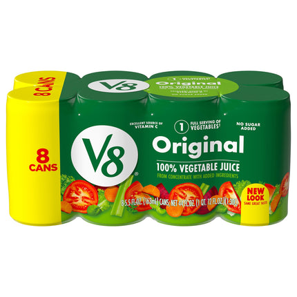 V8 100% Original Vegetable Juice - 44 FZ 6 Pack