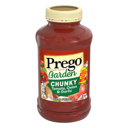 Prego Garden Chunky Tomato Onion & Garlic Sauce - 45 OZ 6 Pack