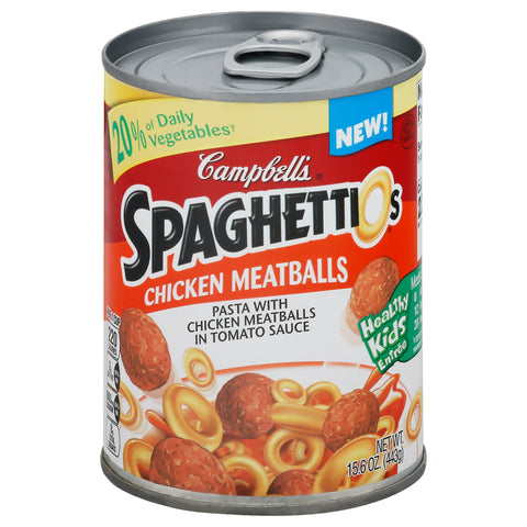 Campbell's Chicken Meatballs Spaghettios - 15.6 OZ 12 Pack