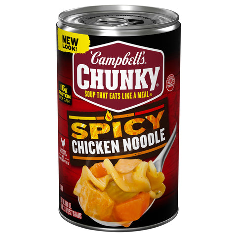 Campbell's Spicy Chicken Noodle Soup - 18.6 OZ 12 Pack