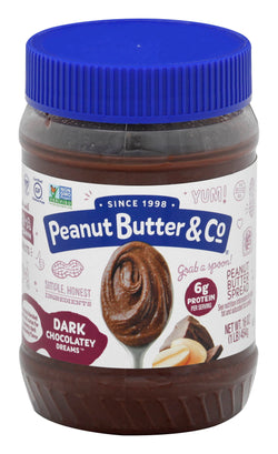 Peanut Butter & Co Gluten Free Dark Chocolate Dreams Peanut Butter - 16 OZ 6 Pack
