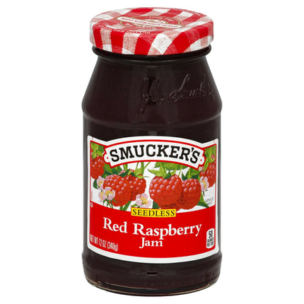Smucker's Jam Seedless Raspberry - 12 OZ 12 Pack