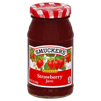 Smucker's Jam Seedless Strawberry - 12 OZ 12 Pack