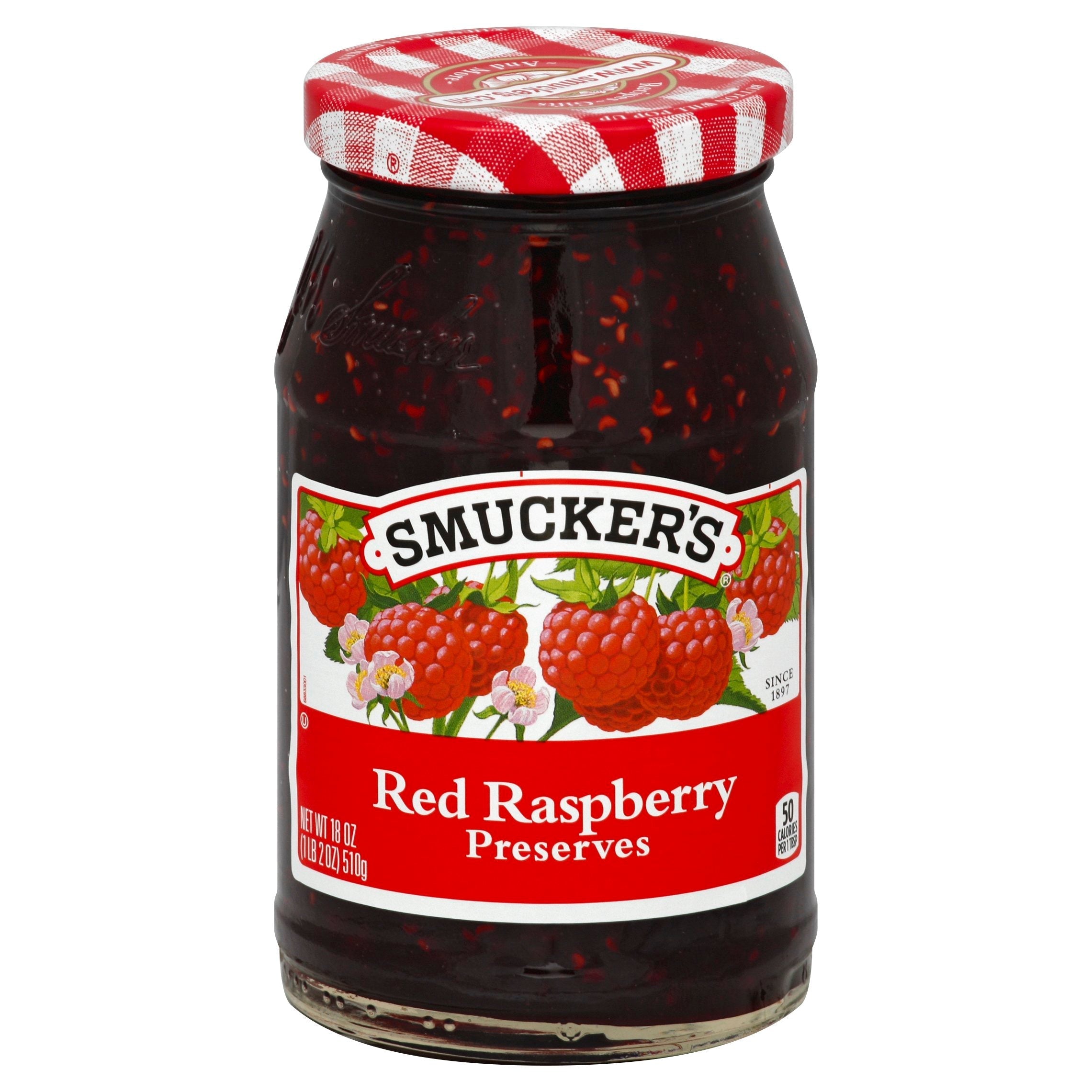Smucker's Preserves Red Raspberry - 18 OZ 12 Pack – StockUpExpress