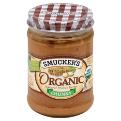 Smucker's Organic Chunky Peanut Butter - 16 OZ 6 Pack