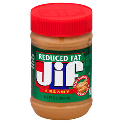 Jif Reduced Fat Creamy Peanut Butter - 16 OZ 12 Pack