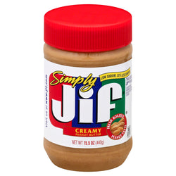 Jif Simply Creamy Peanut Butter - 15.5 OZ 12 Pack