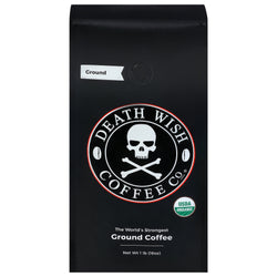 Death Wish Organic Ground Coffee - 16 OZ 6 Pack