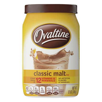 Ovaltine Classic Malt Milk Mix - 12 OZ 6 Pack