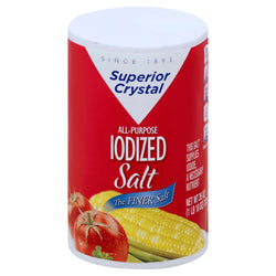 Superior Crystal All-Purpose Iodized Salt - 26 OZ 24 Pack