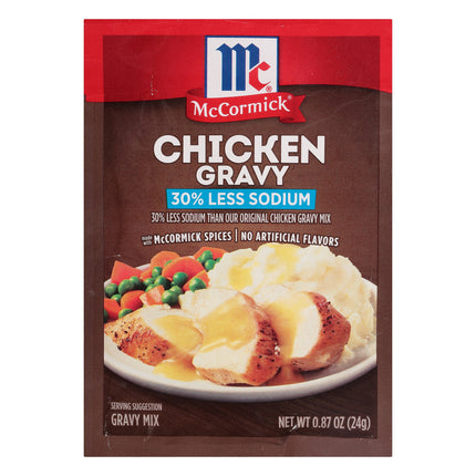 McCormick Seasoning Mix Pouch Low Sodium Gravy Chicken - 0.87 OZ 12 Pack