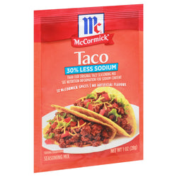 McCormick Less Sodium Taco Season Mix - 1 OZ 12 Pack
