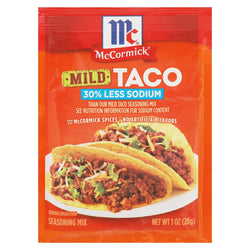 McCormick Mild Less Sodium Taco Mix - 1 OZ 12 Pack
