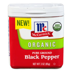 McCormick Organic Pure Ground Black Pepper - 3 OZ 12 Pack