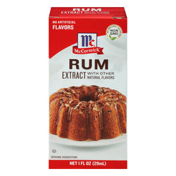 McCormick Extract Rum Mint - 1 FZ 6 Pack