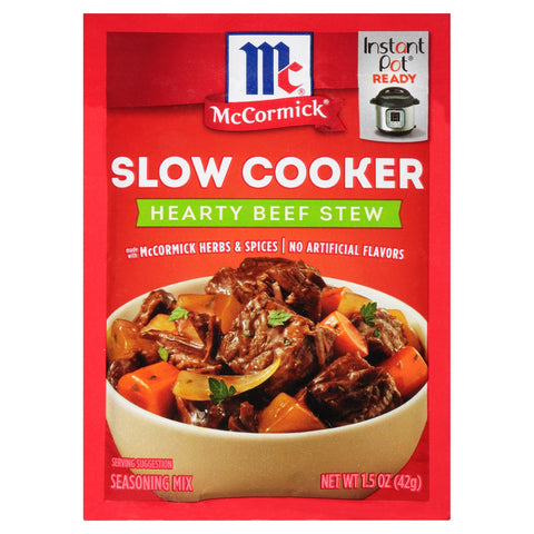 McCormick Slow Cooker Seasoning Beef Stew - 1.5 OZ 12 Pack