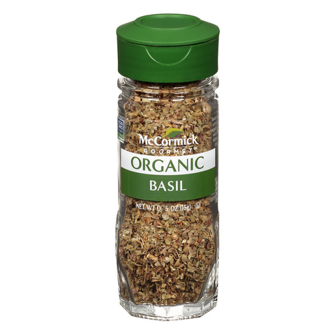 McCormick Gourmet Organic Basil - 0.55 OZ 3 Pack