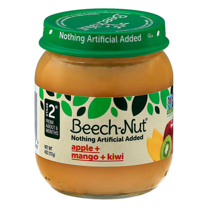 Beechnut Stage 2 Apple Mango & Kiwi - 4 OZ 10 Pack