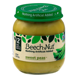 Beechnut Stage 2 Sweet Peas - 4 OZ 10 Pack
