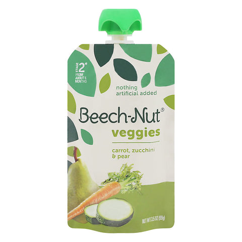 Beechnut Vegetable Blend Carrot Zucchini And Pear - 3.5 OZ 12 Pack