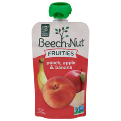 Beechnut On The Go Pouch Peach Apple Banana - 3.5 OZ 12 Pack