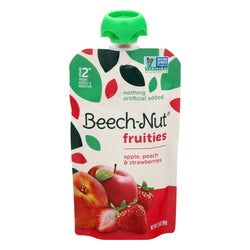 Beechnut On The Go Apple Peach Strawberry - 3.5 OZ 12 Pack