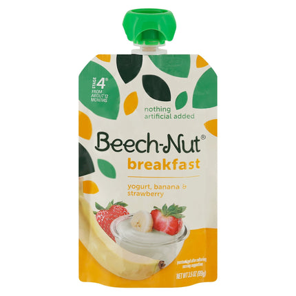 Beechnut Yogurt Banana & Strwberry - 3.5 OZ 12 Pack