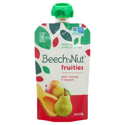 Beechnut On The Go Pear Mango Squash - 3.5 OZ 12 Pack